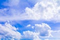 Blue sky with rain cloud, vivid summer time art of nature beautiful and copy space for add text Royalty Free Stock Photo