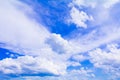 Blue sky with rain cloud, vivid summer time art of nature beautiful and copy space for add text Royalty Free Stock Photo