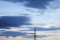 Blue sky and raincloud dark motion shape beautiful colourful