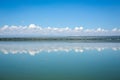 Blue sky reflected in waters of Elmenteita Lake, Kenya Royalty Free Stock Photo