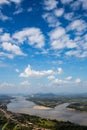 Blue sky and river from viewpoint