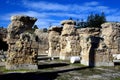 Blue sky and ruins in Carthage, Tunisia
