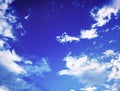 Blue Sky With Scattered Clouds