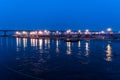 Evening time at bank of ganga river at sangam pryag allahabad