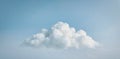 Blue sky with a single large cloud Royalty Free Stock Photo