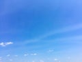 Blue sky with small white clouds in the bright day Royalty Free Stock Photo