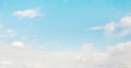 Blue sky with soft white clouds Royalty Free Stock Photo