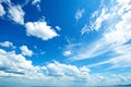 Blue sky with some clouds Royalty Free Stock Photo