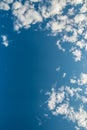 Blue sky, clouds and sunlight Royalty Free Stock Photo