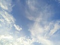 Blue sky in South Tangerang, Province of Banten Royalty Free Stock Photo