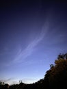 Blue Sky and Stars at Dusk