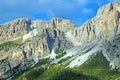 Blue sky in summer, Dolomite Alps, Italy