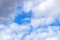 Blue sky on a Sunny day with white clouds