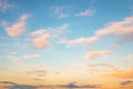 Blue sky in sunset with clound Royalty Free Stock Photo