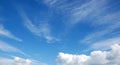 Blue sky sunshine clouds Royalty Free Stock Photo