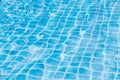 Blue sky swimming pool water texture reflection. Royalty Free Stock Photo