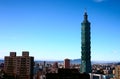 Blue Sky and Taipei 101 Royalty Free Stock Photo