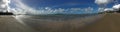 Blue sky at takapuna beach