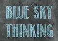 Blue Sky Thinking Royalty Free Stock Photo