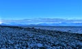 Blue sky thinking on Rebecca Spit beach on Quadra Island.