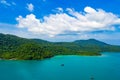 Blue sky and turqouise sea ocean at Koh Kood East of Thailand Island Royalty Free Stock Photo