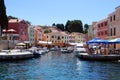 Blue sky in Veli Losinj bay in Croatia Royalty Free Stock Photo