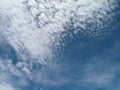 Blue sky view with cloud scattered Royalty Free Stock Photo
