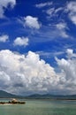 Blue sky and white cloud Royalty Free Stock Photo