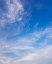 Blue sky with white cloud