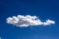 Blue sky with white cloud in a blue sky during a sunny day - photograph