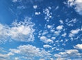 Blue Sky With White Cloud & Flying Birds