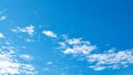 Blue sky and white cloud ,Good weather day background Royalty Free Stock Photo