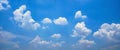 blue sky with white cloud nature background