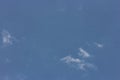 Blue sky with white cloud. The summer heaven is colorful clearing day Good weather and beautiful nature in the morning. Royalty Free Stock Photo
