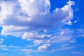 Blue sky and white clouds 171019 0206 Royalty Free Stock Photo