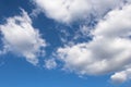 Beautiful clear blue sky and white clouds