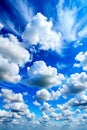 Blue Sky with White Clouds Royalty Free Stock Photo
