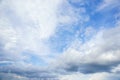 Blue sky with white clouds