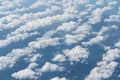 Blue sky with white clouds. aerial view Royalty Free Stock Photo