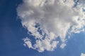 Blue sky and white clouds as a background template