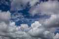 Blue sky with white clouds. Royalty Free Stock Photo