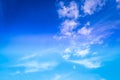 Blue sky with white clouds