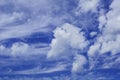 Blue sky with white clouds background