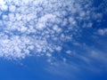 Blue sky and white clouds - background