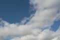 Blue sky and white clouds background 7, in April 2020. Royalty Free Stock Photo