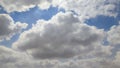 blue sky, white clouds background spring nature weather atmosphere