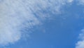 blue sky, white clouds background spring nature weather atmosphere Royalty Free Stock Photo