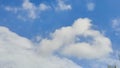 blue sky, white clouds background spring nature weather atmosphere Royalty Free Stock Photo