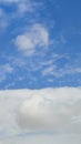 blue sky, white clouds background spring nature weather atmosphere Royalty Free Stock Photo