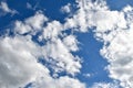 Blue sky and white clouds, sky background